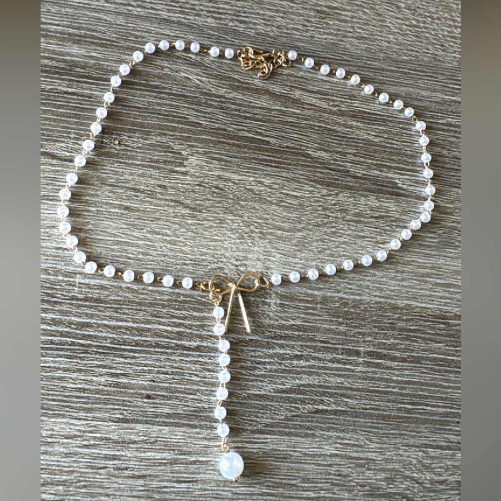 Bohemian pearl necklace A857 - Picture 3 of 3
